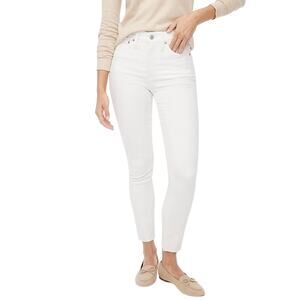 J.Crew Tall 10" high-rise skinny jean in signature stretch white women’s size 32